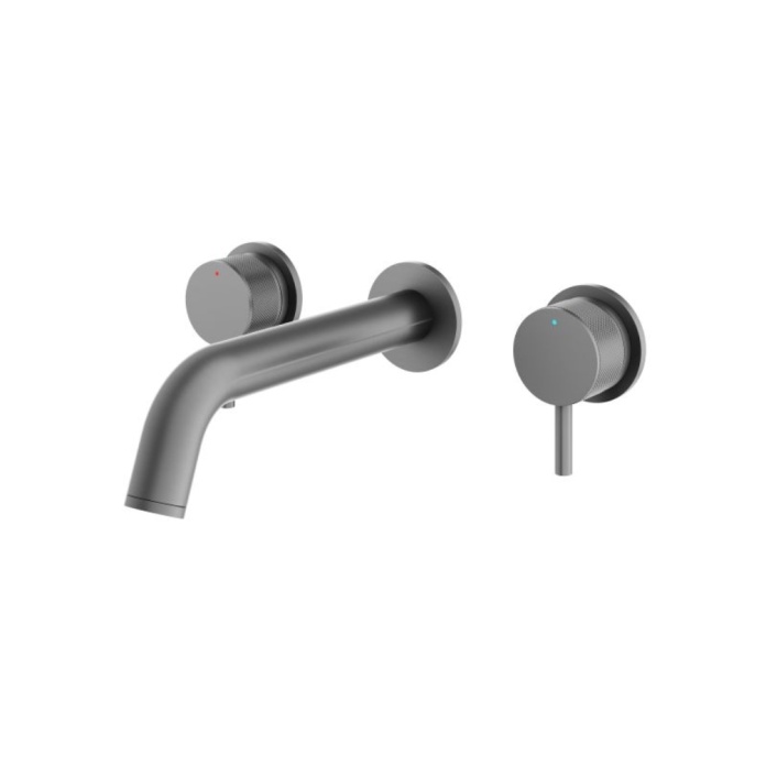 Abacus Iso Pro Anthracite Wall Basin Mixer Sanctuary Bathrooms 7212